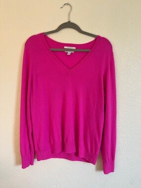 Nordstrom 100% Cashmere Sweater Hot Pink